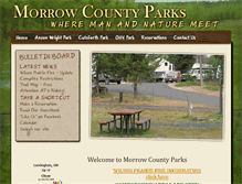 Tablet Screenshot of morrowcountyparks.org